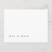 Minder is Motivatie het Briefkaart van het Citaat (Voorkant)