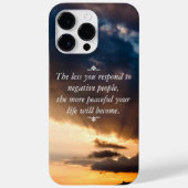 Minder je reageert op negatieve mensen Sunset Foto Case-Mate iPhone Case (Achterkant)
