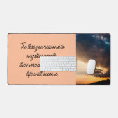 Minder je reageert op negatieve mensen zonsonderga bureaumat (Keyboard & Muis)