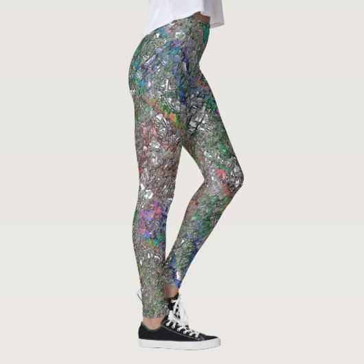 Minder kleurenstukken die niet echt bestaan leggings (Rechts)
