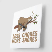 Minder klusjes meer zonnescherm vierkante klok (Hoek)