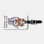 Minder knallen, meer waggen bagagelabel (Voorkant horizontaal)