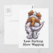 Minder knallen, meer waggen briefkaart (Voorkant / Achterkant)