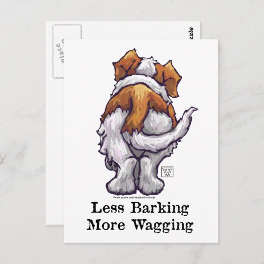 Minder knallen, meer waggen briefkaart (Voorkant / Achterkant)