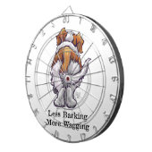 Minder knallen, meer waggen dartbord (Voorkant Rechts)