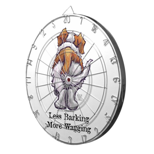 Minder knallen, meer waggen dartbord (Voorkant Rechts)