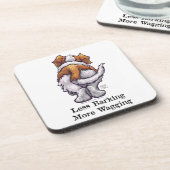 Minder knallen, meer waggen drankjes onderzetter (Linkerzijde)