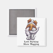 Minder knallen, meer waggen magneet (Voorkant / Achterkant)