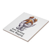 Minder knallen, meer waggen tegeltje (Zijkant)