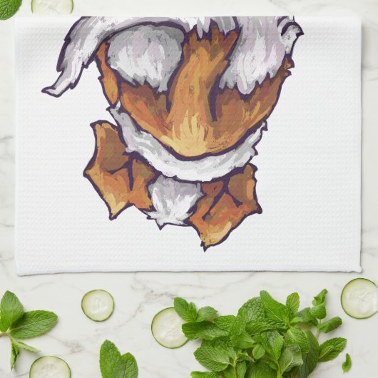 Minder knallen, meer waggen theedoek (Gevouwen)