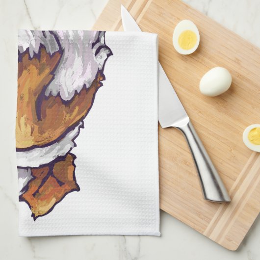 Minder knallen, meer waggen theedoek (Quarter Fold)