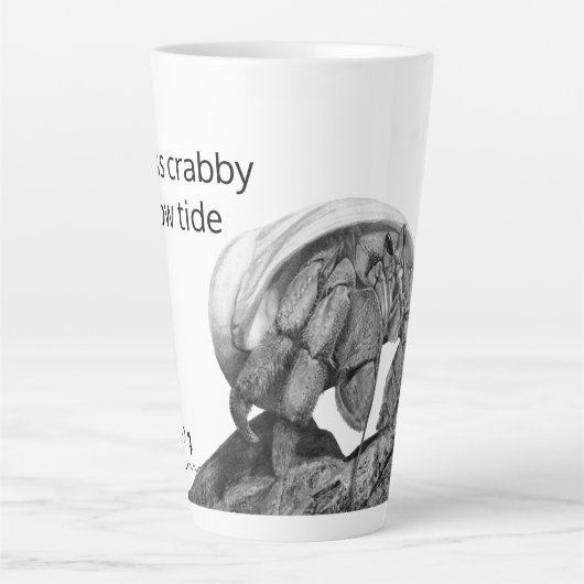 Minder krabby heeft koffie nodig Ecuadorian Hermit Latte Mok (Voorkant)