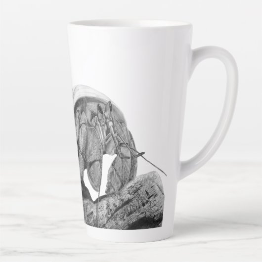 Minder krabby heeft koffie nodig Ecuadorian Hermit Latte Mok (Rechts)