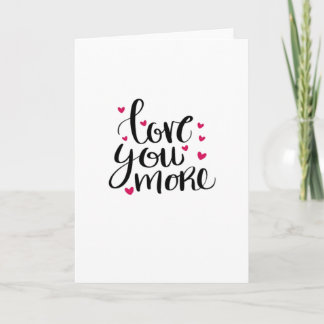 Minder liefde dan Valentijnsdag Hartelijke stijl Kaart