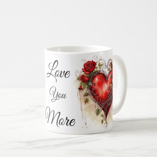 Minder Liefde Koffiemok (Voorkant rechts)
