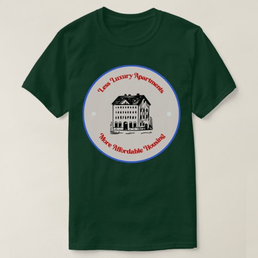 Minder luxe onderdelen betaalbaarder behuizing t-shirt (Design voorkant)