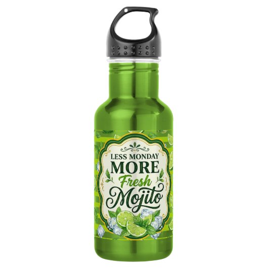 Minder maandag Meer Waterfles (Voorkant)