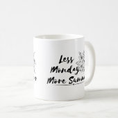 "Minder maandag, meer zomer - mok ontwerp (Voorkant rechts)