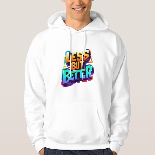 MINDER MAAR BETER, HOODIE (Voorkant)