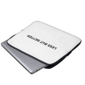 Minder Maar Beter Minimalistische Professional Laptop Sleeve (Voorkant onderkant)