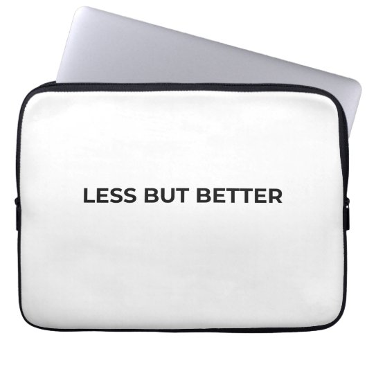 Minder Maar Beter Minimalistische Professional Laptop Sleeve (Voorkant)