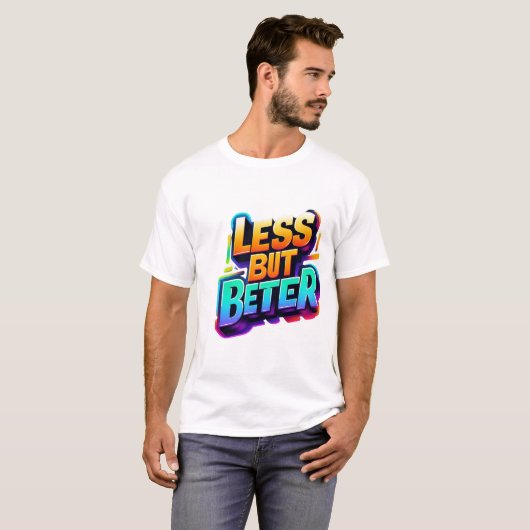 MINDER MAAR BETER, T-SHIRT (Voorkant volledig)