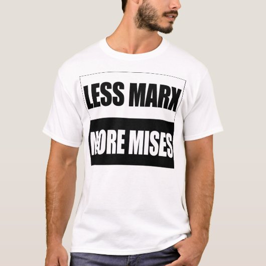 Minder Marx meer mannen T-shirt (Voorkant)