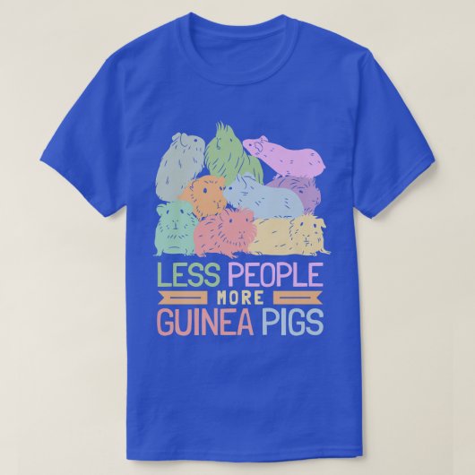 Minder mensen meer cavia's t-shirt (Design voorkant)