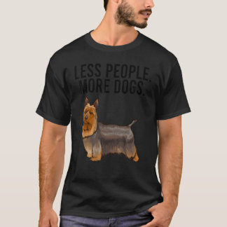 Minder mensen meer Dogky Terrier Introvert T-shirt
