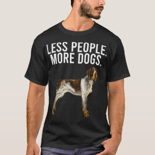 Minder mensen meer Dogs-Duitse Wirehaire Pointer i T-shirt