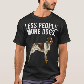 Minder mensen meer Dogs-Duitse Wirehaire Pointer i T-shirt