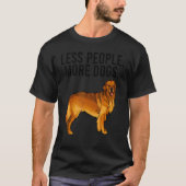 Minder mensen meer Dogs Golden Retriever Introvert T-shirt (Voorkant)