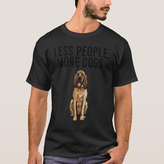 Minder mensen meer honden bloedvatten t-shirt (Voorkant)