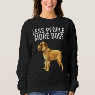 Minder Mensen Meer Honden Brussels Griffon Introve Trui