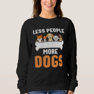 Minder mensen meer honden Dog Introvert Pet Owner Trui