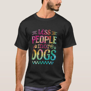 Minder Mensen Meer Honden Grappige Zin Introvert H T-shirt