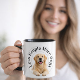 Minder Mensen, Meer Honden – Minimalistische Honde Mok