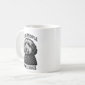 Minder Mensen Meer Honden Mok - Golden Doodle (Voorkant links)