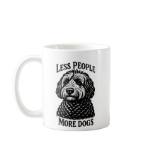 Minder Mensen Meer Honden Mok - Golden Doodle