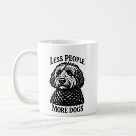 Minder Mensen Meer Honden Mok - Golden Doodle