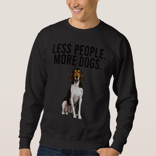 Minder Mensen Meer Honden Treeing Walker Coonhound Trui (Voorkant)