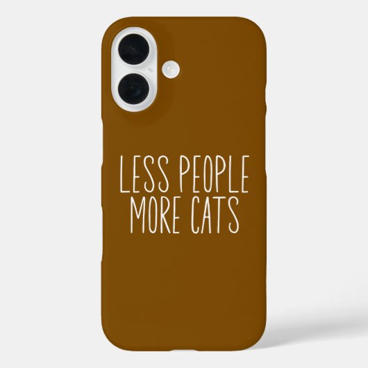 Minder Mensen Meer Katten Case-Mate iPhone Case (Achterkant)