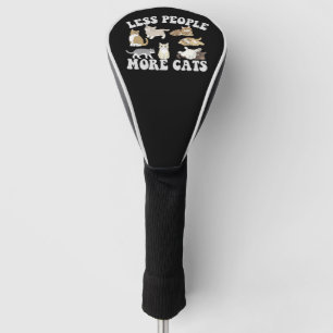 Minder mensen meer katten Funny Introvert Pet Love Golfheadcover