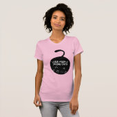 "Minder mensen, meer katten" grillige kattenliefhe T-shirt (Voorkant volledig)
