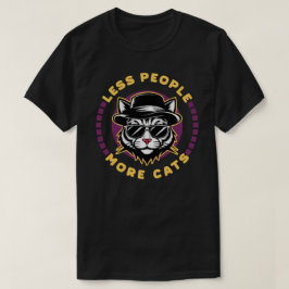 Minder Mensen Meer Katten Introvert Sarcasme T-shirt