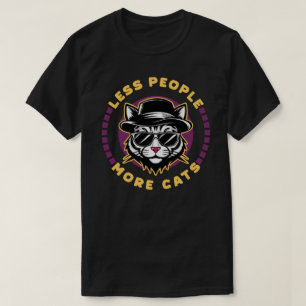 Minder Mensen Meer Katten Introvert Sarcasme T-shirt