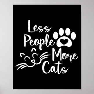 Minder Mensen Meer Katten Kattenliefhebber Poster