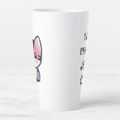 Minder mensen, meer katten latte mok (Voorkant)