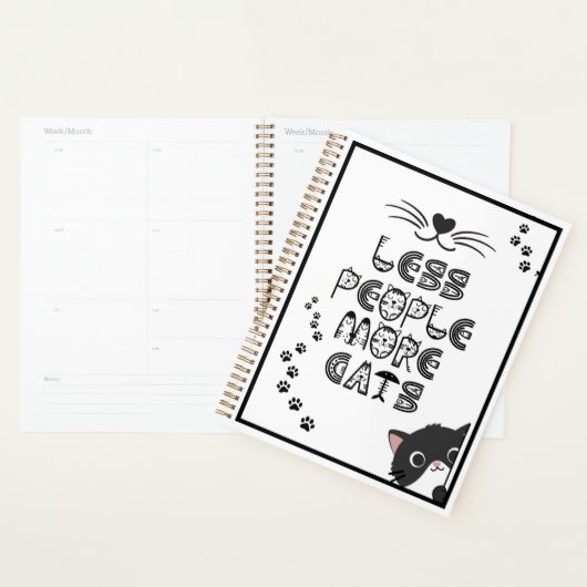 Minder Mensen Meer Katten Planner (Display)