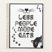 Minder Mensen Meer Katten Planner (Voorkant)